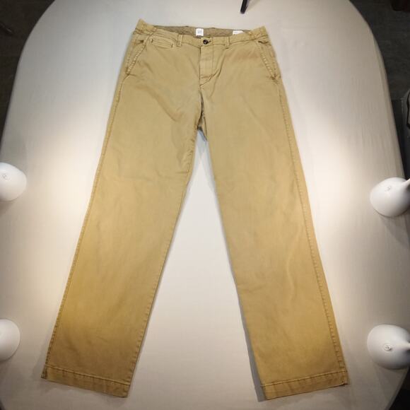 GAP Men’s Relaxed Fit Chino Pants Khaki 34x34 Cotton Casual Straight Leg - Picture 3 of 8